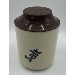 Vintage Retro Dawn Cream/Brown Salt Shaker.